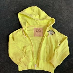 Hollister xs 3 quarter sleeve zip up